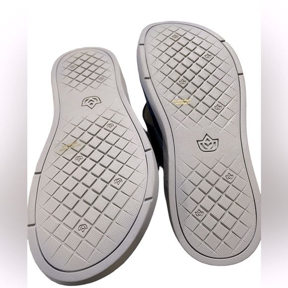 Spenco Newport Size 5B Navy Blue Cheetah Print Orthotic Sandals Flip Flops - Picture 8 of 8